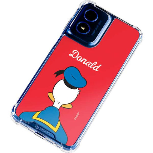 Disney Friends Donald Duck Backwards Moto G 5G (2024) Clear Case