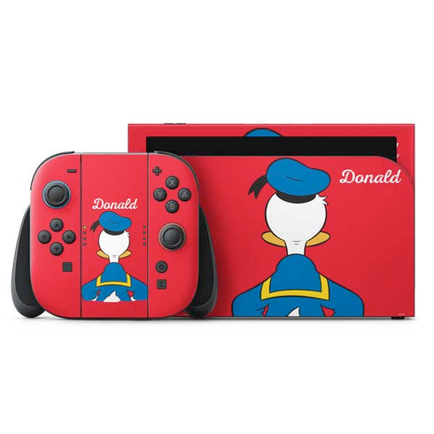 Disney Friends Donald Duck Backwards Nintendo Skins
