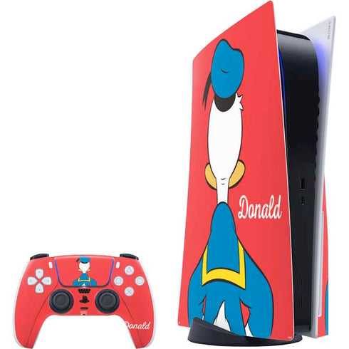 Disney Friends Donald Duck Backwards PlayStation PS5 Skins