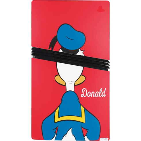 Disney Friends Donald Duck Backwards PS5 Pro Console Skin
