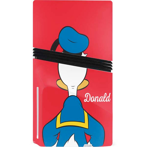 Disney Friends Donald Duck Backwards PS5 Pro Disk Console Skin