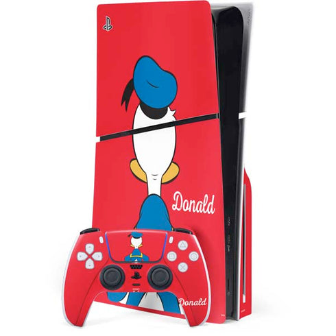 Disney Friends Donald Duck Backwards PlayStation PS5 Skins