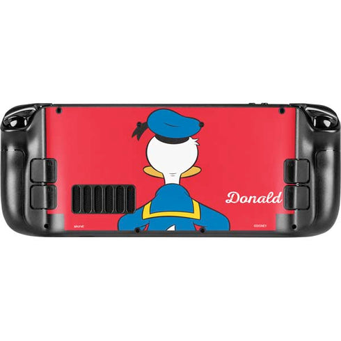Disney Friends Donald Duck Backwards Steam Deck Handheld Gaming Computer Skin
