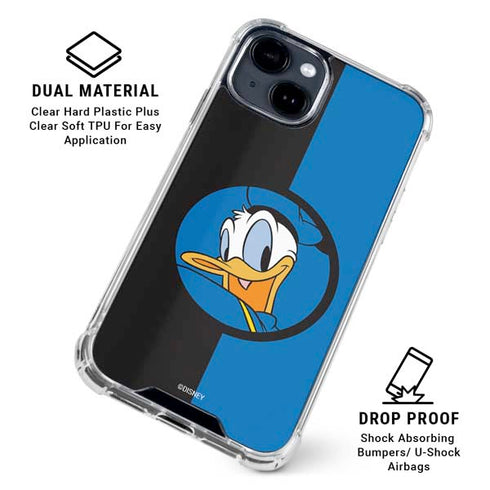 Disney Friends Donald Duck iPhone 15 Clear Case