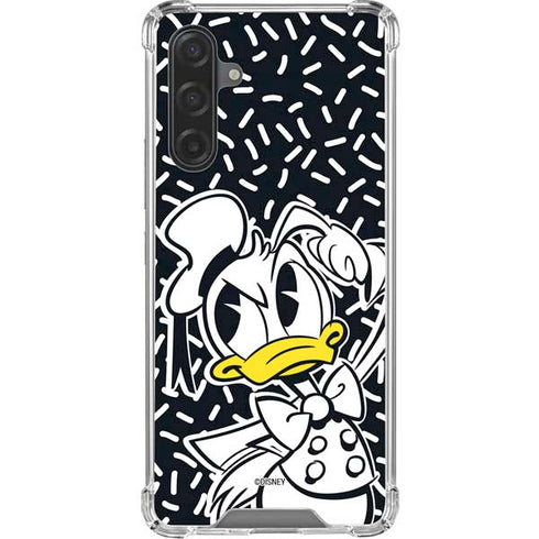 Disney Friends Donald Duck Thinking Galaxy A17 Clear Case
