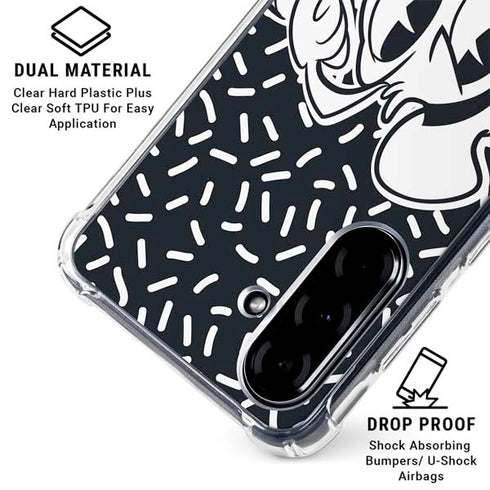 Disney Friends Donald Duck Thinking Galaxy A36 5G Clear Case