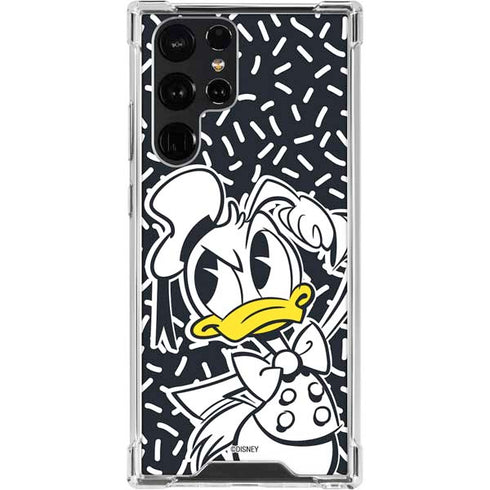 Disney Friends Donald Duck Thinking Galaxy S23 Ultra Clear Case