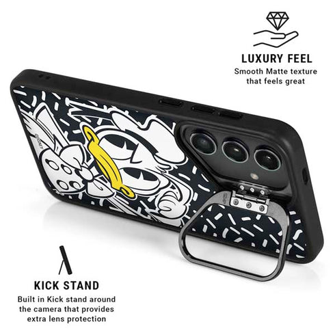 Disney Friends Donald Duck Thinking Galaxy S25 Plus Kickstand Case