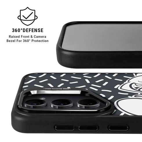 Disney Friends Donald Duck Thinking Galaxy S25 Plus Kickstand Case