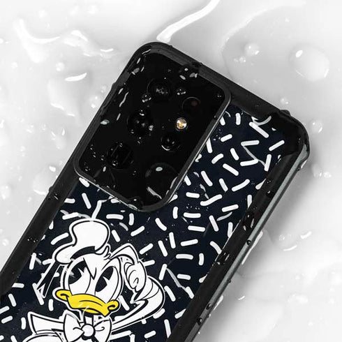 Disney Friends Donald Duck Thinking Galaxy S24 Ultra Waterproof Case