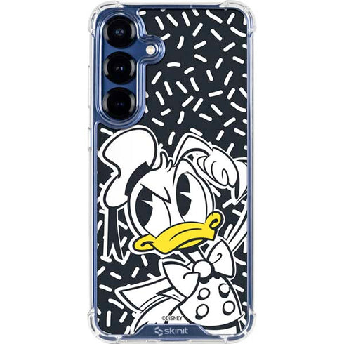 Disney Friends Donald Duck Thinking Galaxy S25 Clear Case