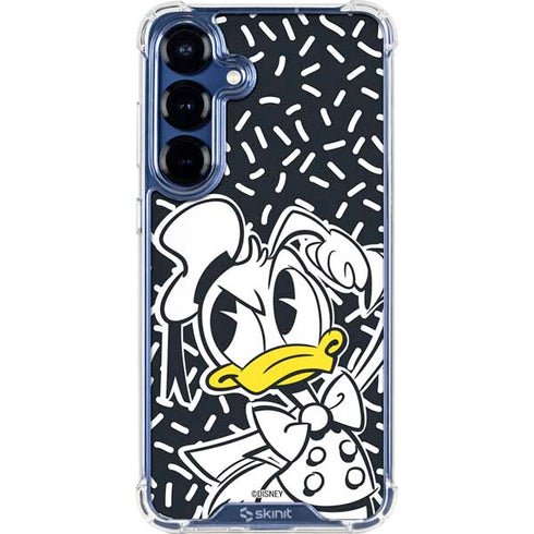 Disney Friends Donald Duck Thinking Galaxy S25 Plus Clear Case