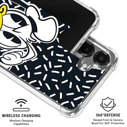 Disney Friends Donald Duck Thinking Galaxy S26 Clear Case