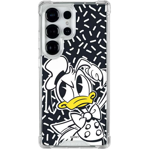 Disney Friends Donald Duck Thinking Galaxy S26 Ultra Clear Case