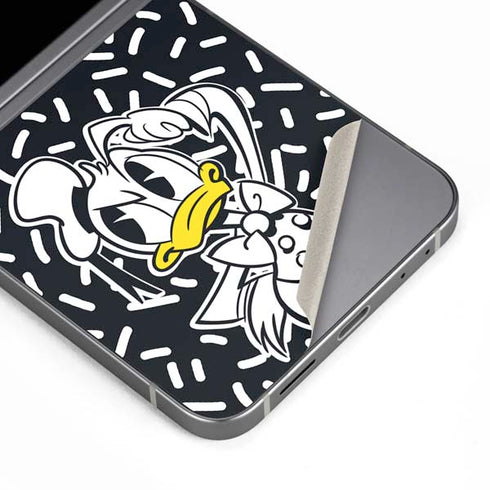 Disney Friends Donald Duck Thinking Galaxy Z Flip6 Skin