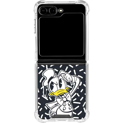 Disney Friends Donald Duck Thinking Galaxy Z Flip6 Clear Case