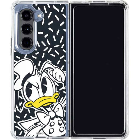 Disney Friends Donald Duck Thinking Galaxy Z Fold5 5G Clear Case