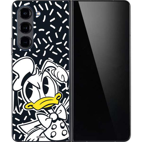 Disney Friends Donald Duck Thinking Galaxy Z Fold5 5G Skin