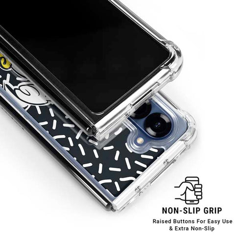 Disney Friends Donald Duck Thinking Galaxy Z Fold6 Clear Case