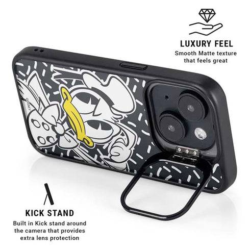 Disney Friends Donald Duck Thinking iPhone 14 Kickstand Case