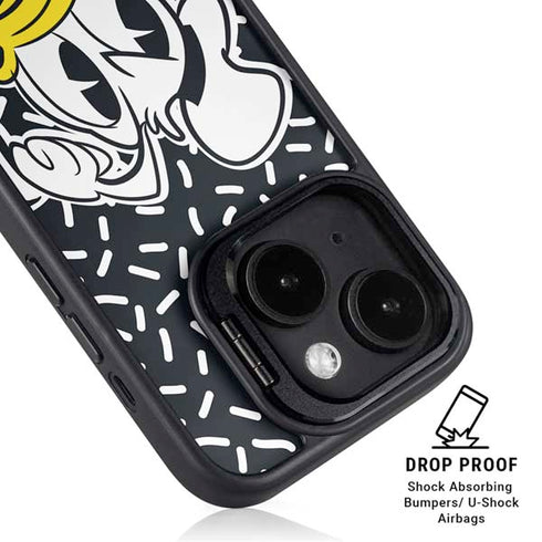 Disney Friends Donald Duck Thinking iPhone 14 Plus Kickstand Case