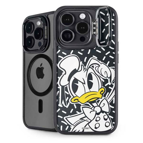 Disney Friends Donald Duck Thinking iPhone 14 Pro Max Kickstand Case