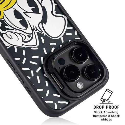 Disney Friends Donald Duck Thinking iPhone 15 Pro Kickstand Case
