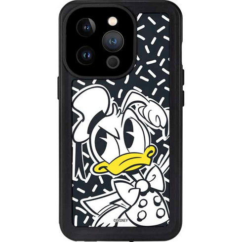 Disney Friends Donald Duck Thinking iPhone 15 Pro Waterproof Case