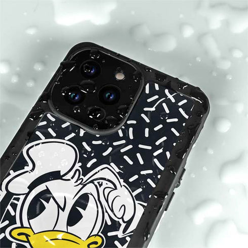 Disney Friends Donald Duck Thinking iPhone 15 Pro Waterproof Case