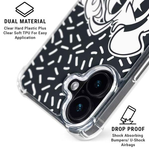 Disney Friends Donald Duck Thinking iPhone 16 Plus Clear Case