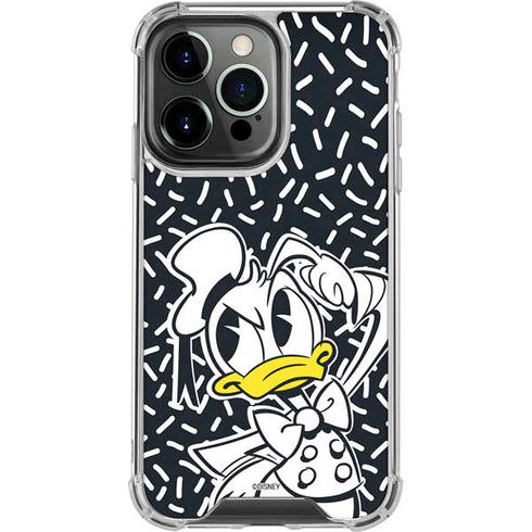 Disney Friends Donald Duck Thinking iPhone 16 Pro Clear Case