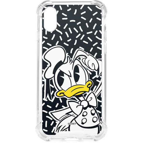 Disney Friends Donald Duck Thinking iPhone XS Clear Case