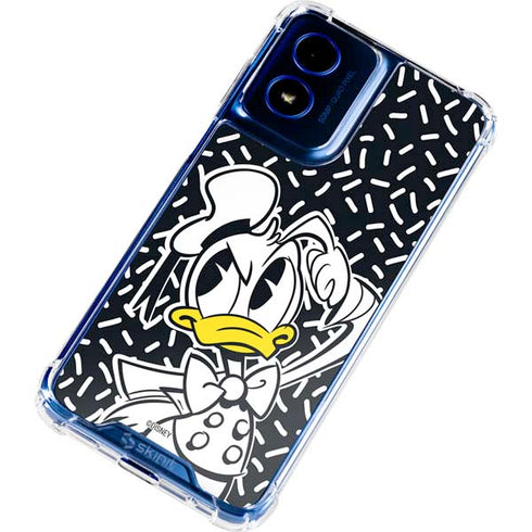 Disney Friends Donald Duck Thinking Moto G 5G (2024) Clear Case
