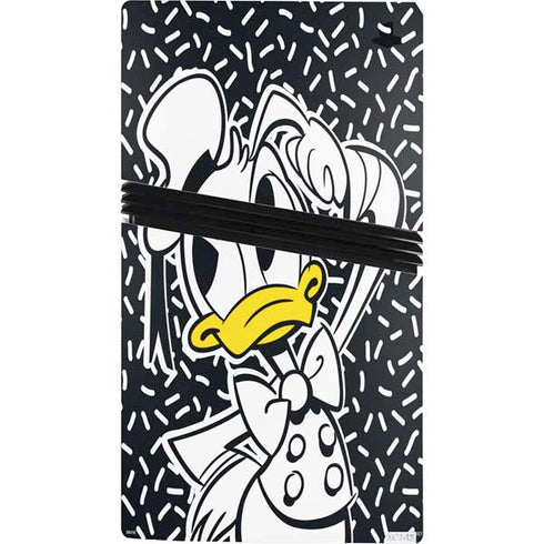 Disney Friends Donald Duck Thinking PS5 Pro Console Skin