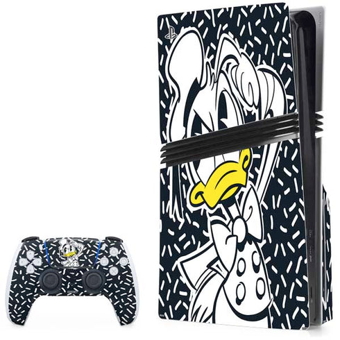 Disney Friends Donald Duck Thinking PS5 Pro Disk Bundle Skin