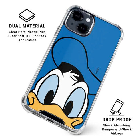 Disney Friends Donald Duck Up Close iPhone 15 Clear Case