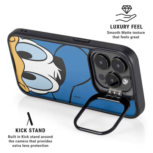 Disney Friends Donald Duck Up Close iPhone 16 Pro Max Kickstand Case