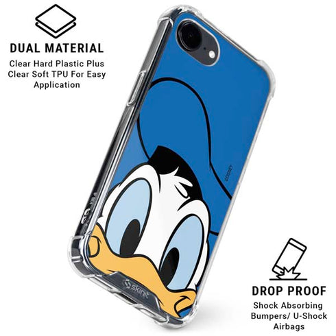 Disney Friends Donald Duck Up Close iPhone 16e Clear Case