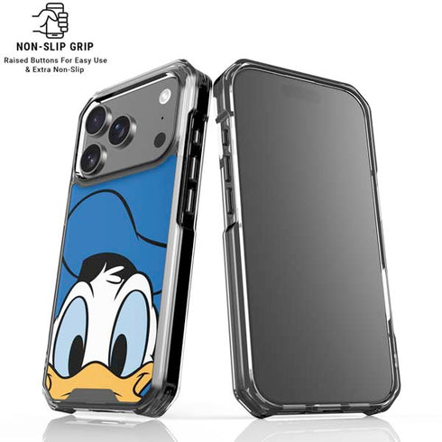 Disney Friends Donald Duck Up Close iPhone 18 Pro Clear Case