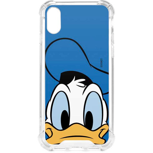 Disney Friends Donald Duck Up Close iPhone XS Clear Case