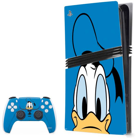 Disney Friends Donald Duck Up Close PS5 Pro Bundle Skin