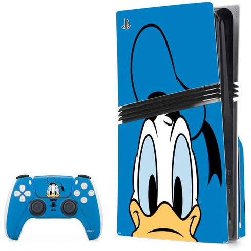 Disney Friends Donald Duck Up Close PS5 Pro Disk Bundle Skin