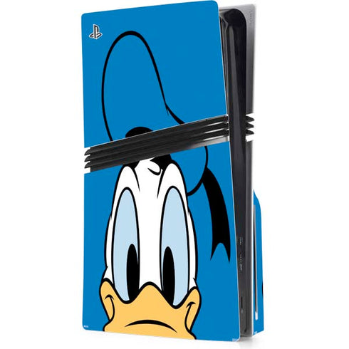 Disney Friends Donald Duck Up Close PS5 Pro Disk Console Skin