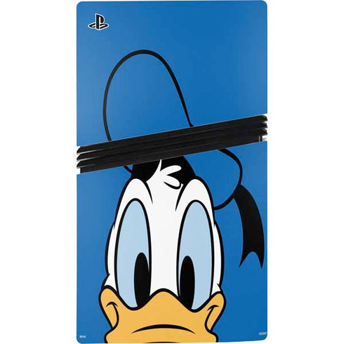 Disney Friends Donald Duck Up Close PS5 Pro Disk Console Skin
