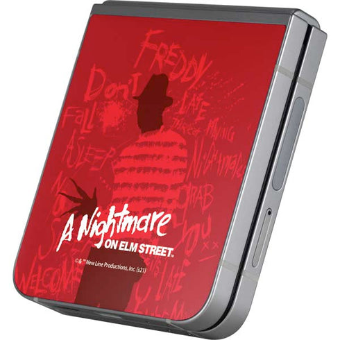 Nightmare on Elm Street Dont Fall Asleep Galaxy Z Flip6 Skin