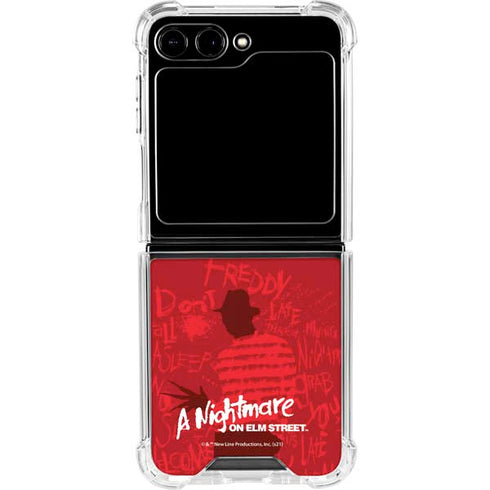 Nightmare on Elm Street Dont Fall Asleep Galaxy Z Flip6 Clear Case