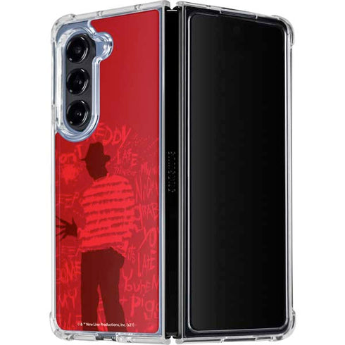 Nightmare on Elm Street Dont Fall Asleep Galaxy Z Fold5 5G Clear Case