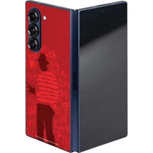 Nightmare on Elm Street Dont Fall Asleep Galaxy Z Fold6 Skin