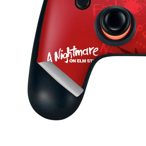 Nightmare on Elm Street Dont Fall Asleep Google Stadia Controller Skin