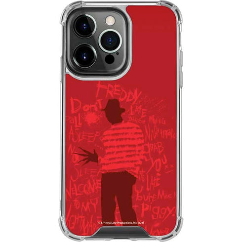 Nightmare on Elm Street Dont Fall Asleep iPhone 16 Pro Clear Case